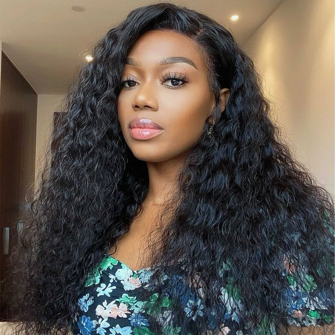 Uglam 13X4 HD Lace Front Water Wave Wig 200% Density